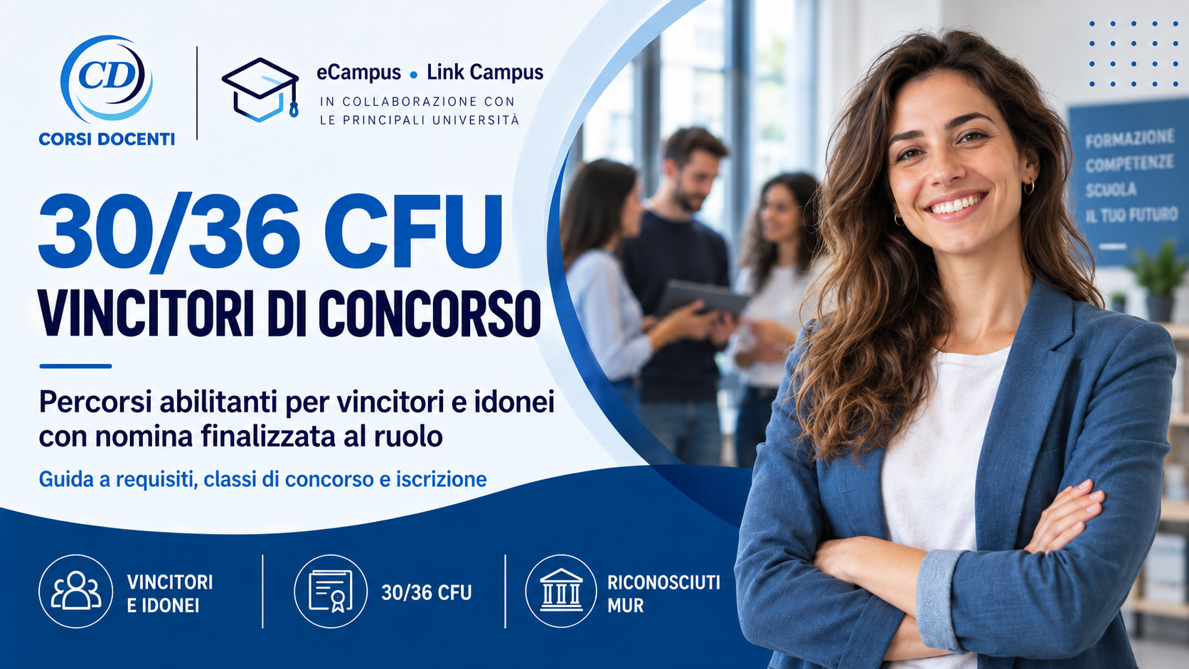 Percorso abilitante 30 CFU Allegato 2 eCampus per vincitori e idonei dei concorsi PNRR