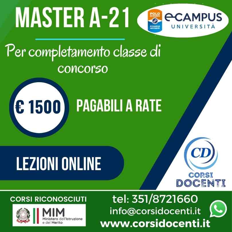 Master A21 Ecampus
