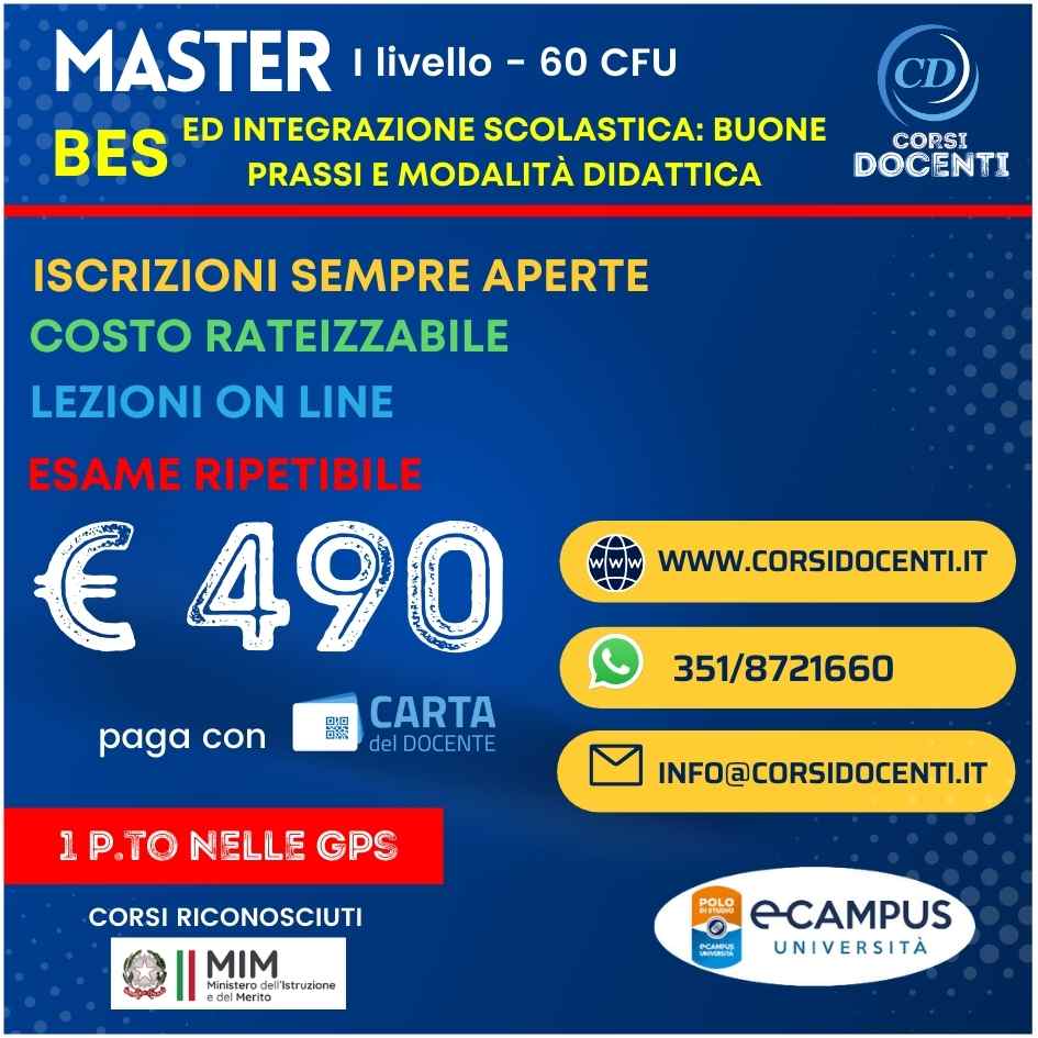 Master BES Ecampus
