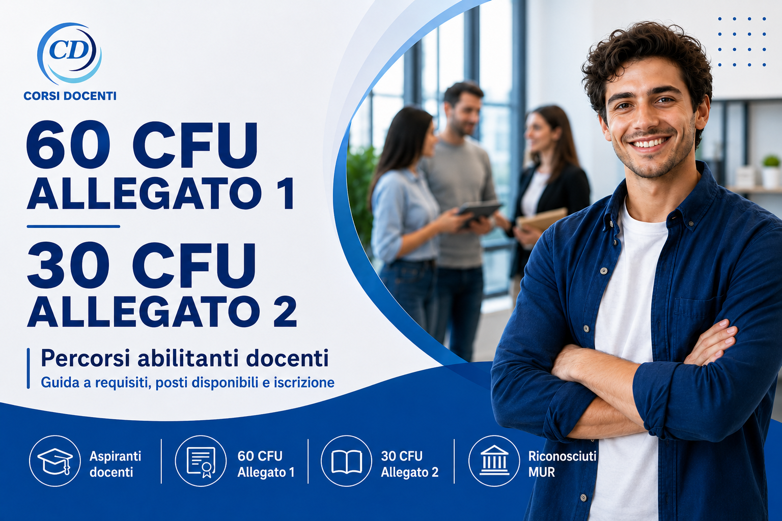 Percorsi abilitanti 60 CFU e 30 CFU per docenti