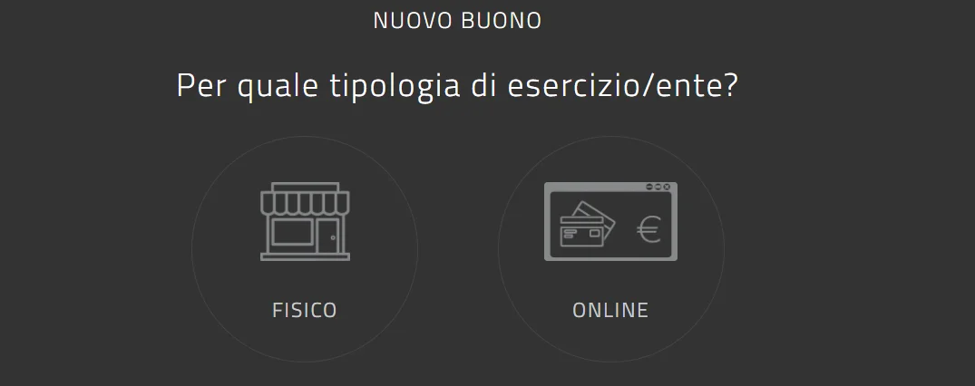 Scelta buono fisico per formazione e aggiornamento Carta del Docente